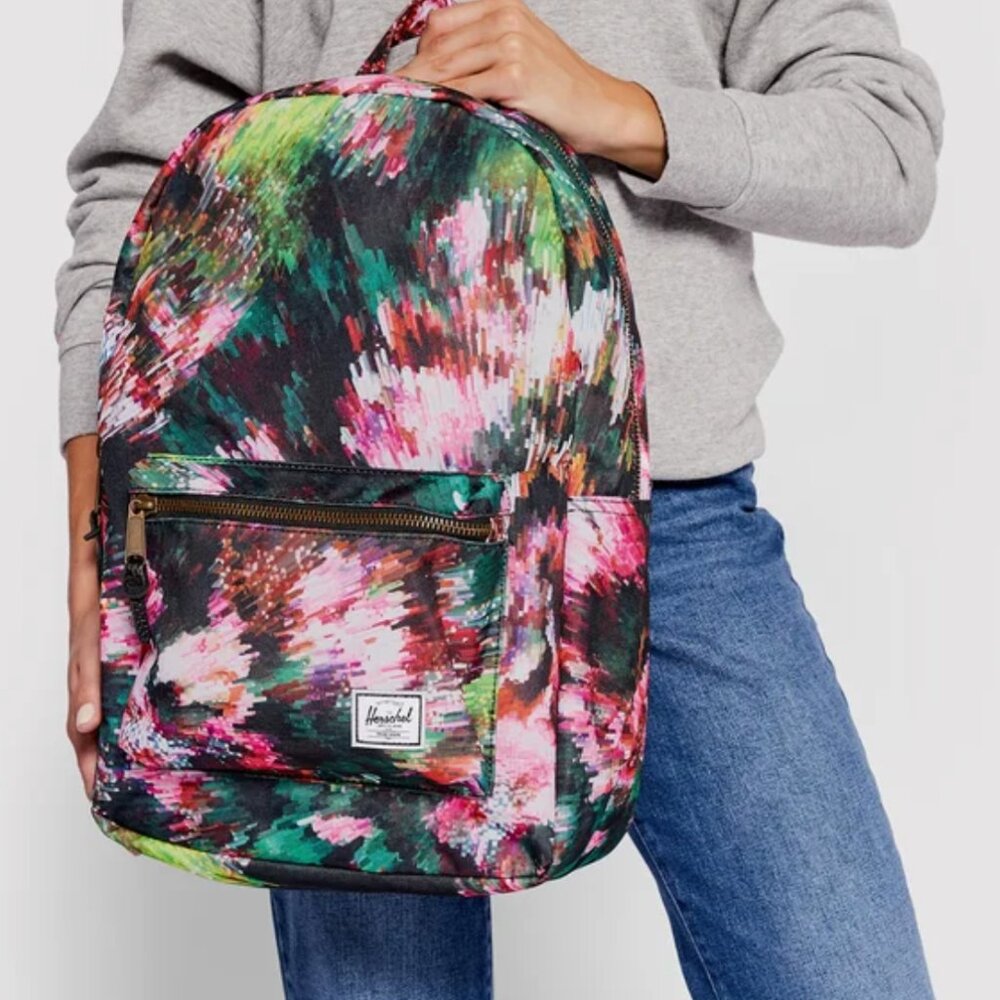 Herschel Excellent Condition Watercolor Rainbow Nova Floral Pixel Backpack